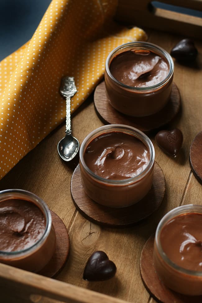 Crèmes végétales chocolatées à l'orange