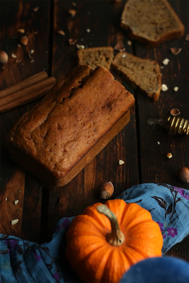 Pain d'épices courge & marmelade de clémentine