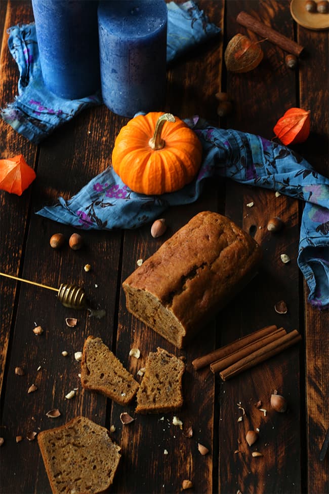 Pain d'épices courge & marmelade de clémentine