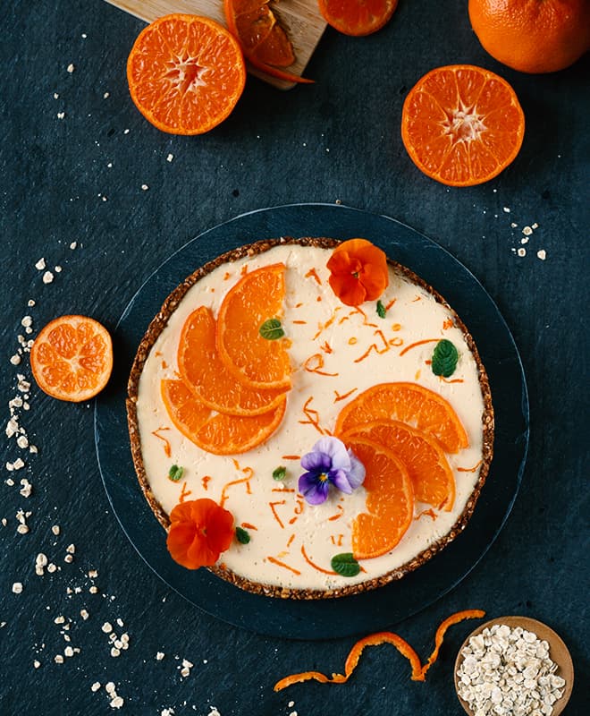 Tarte cheesecake mandarine