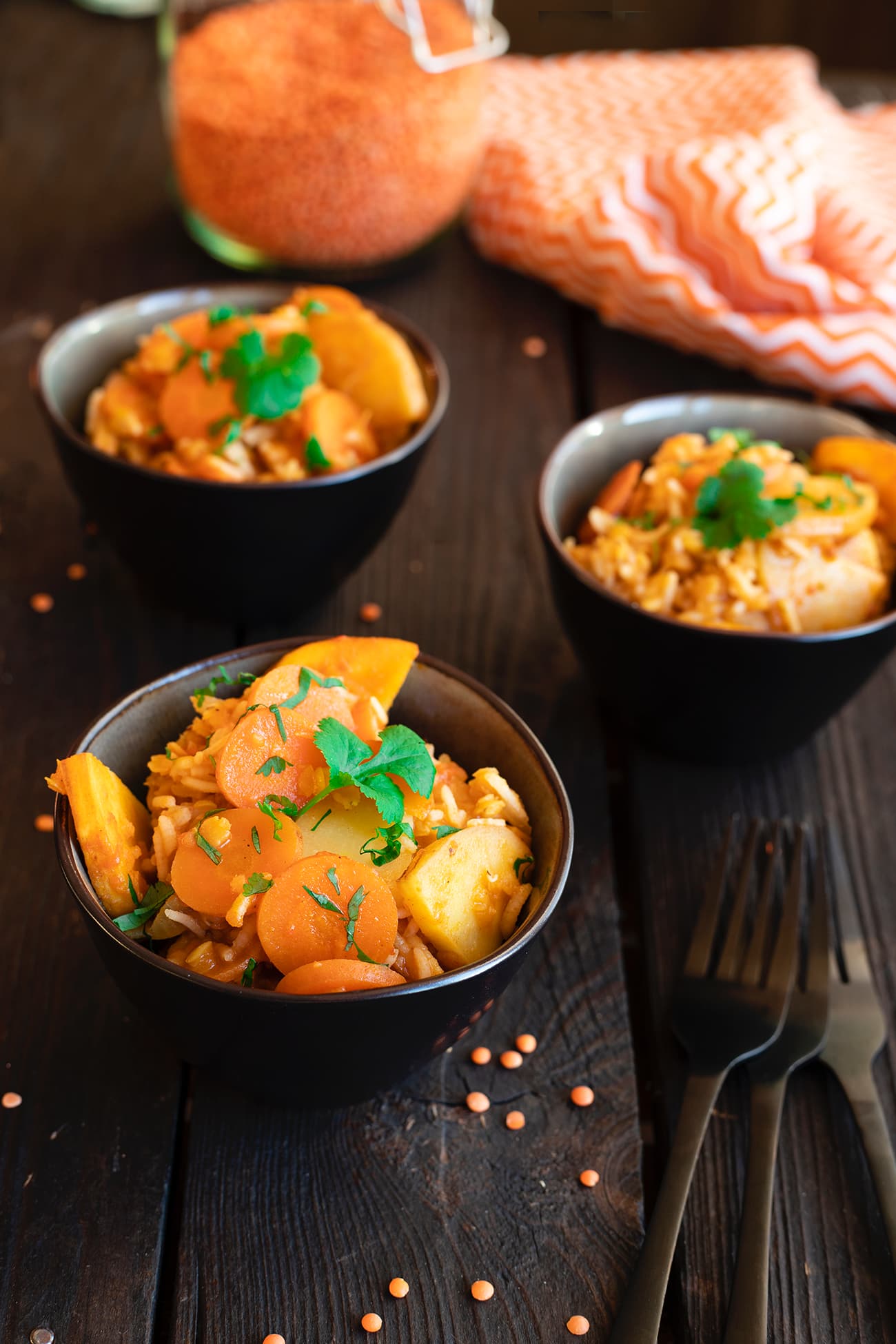 Dhal aux légumes d'hiver