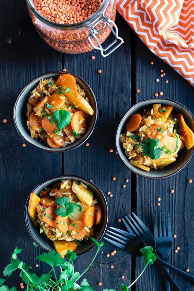 Dhal aux légumes d’hiver