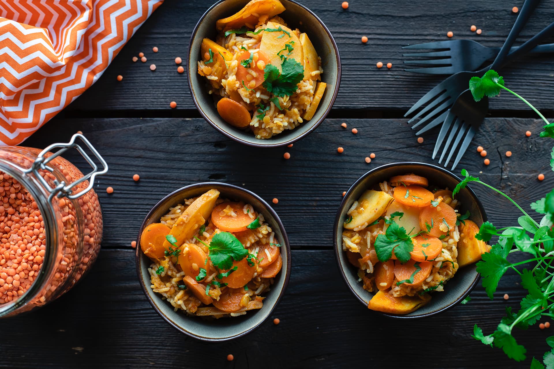 Dhal aux légumes d'hiver