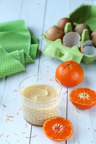 Mandarine curd sans gluten