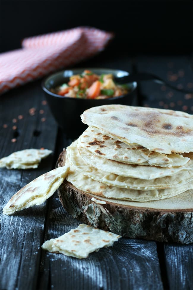 Cheese naan vegan