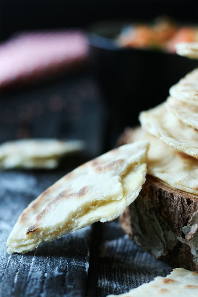Vegan cheese naan