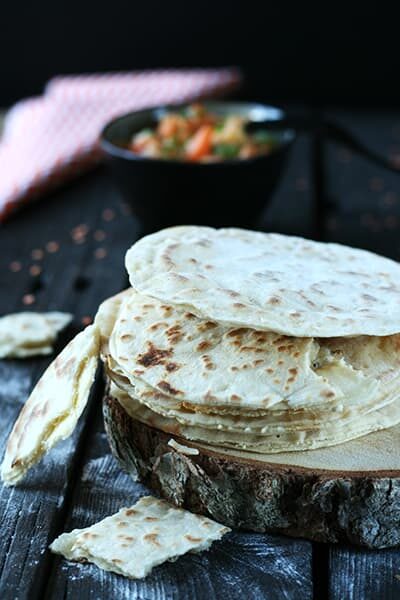 Cheese naan vegan