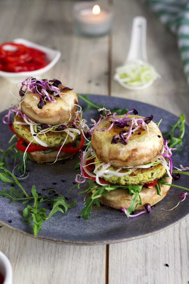 Burgers végétariens au tofu