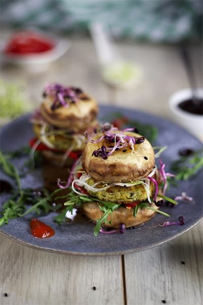 Burgers végétariens au tofu