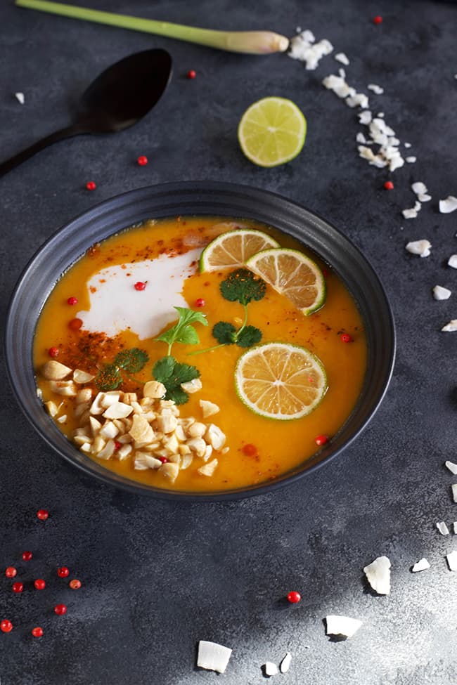 Soupe thaïe lait de coco & butternut