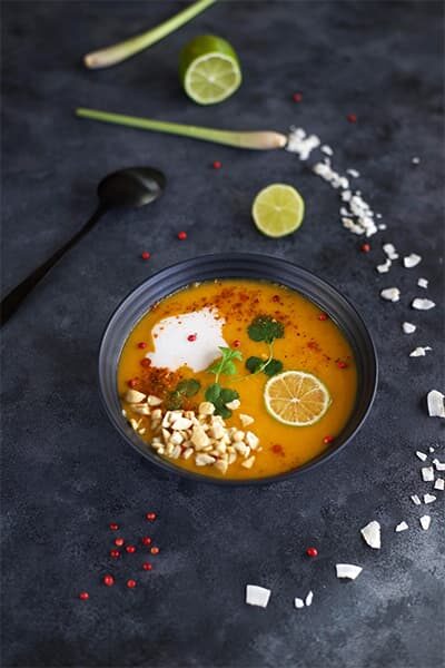 Soupe thaïe lait de coco & butternut