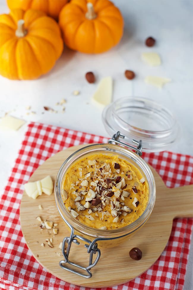 Tartinade de courge au chocolat blanc