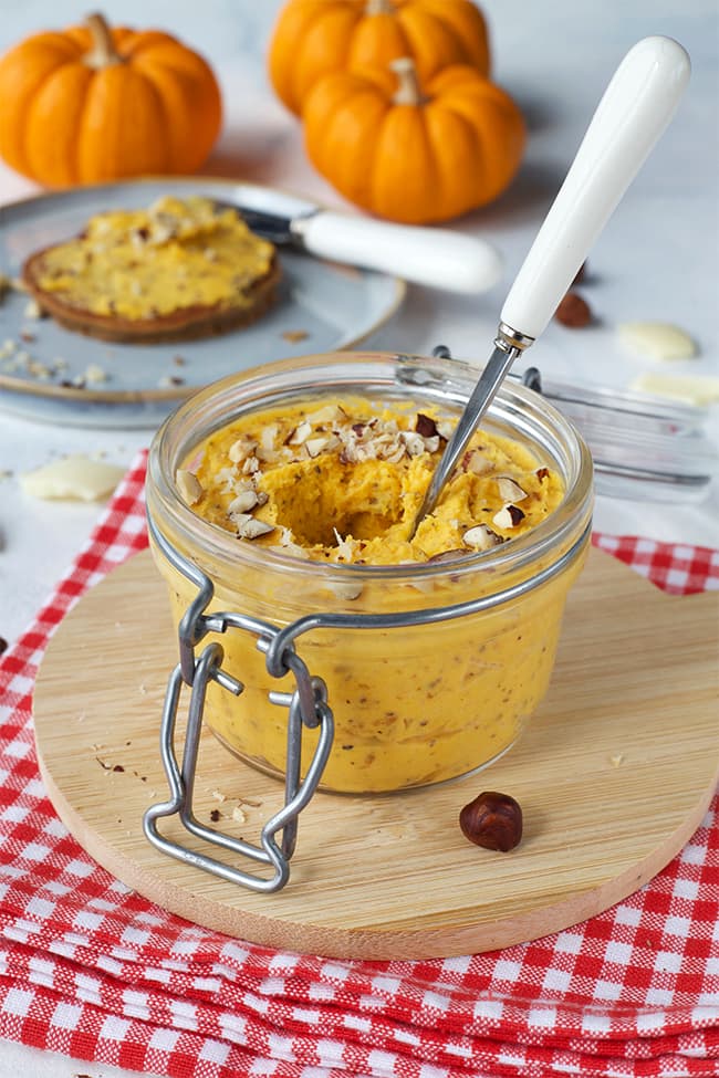 Tartinade de courge au chocolat blanc