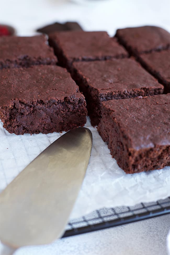 Brownies chocolat betterave sans beurre et sans gluten