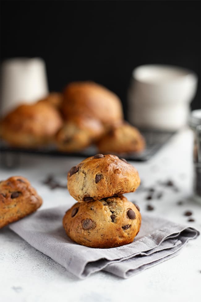 Mini brioches aux pépites de chocolat