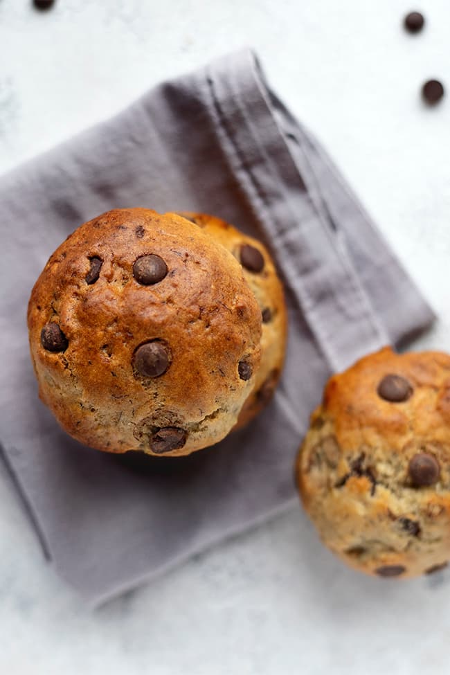 Mini brioches aux pépites de chocolat