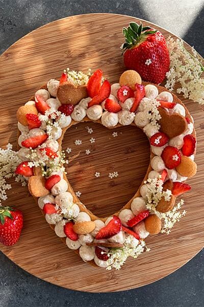 Gâteau aux fraises (spéciale fête des mères)