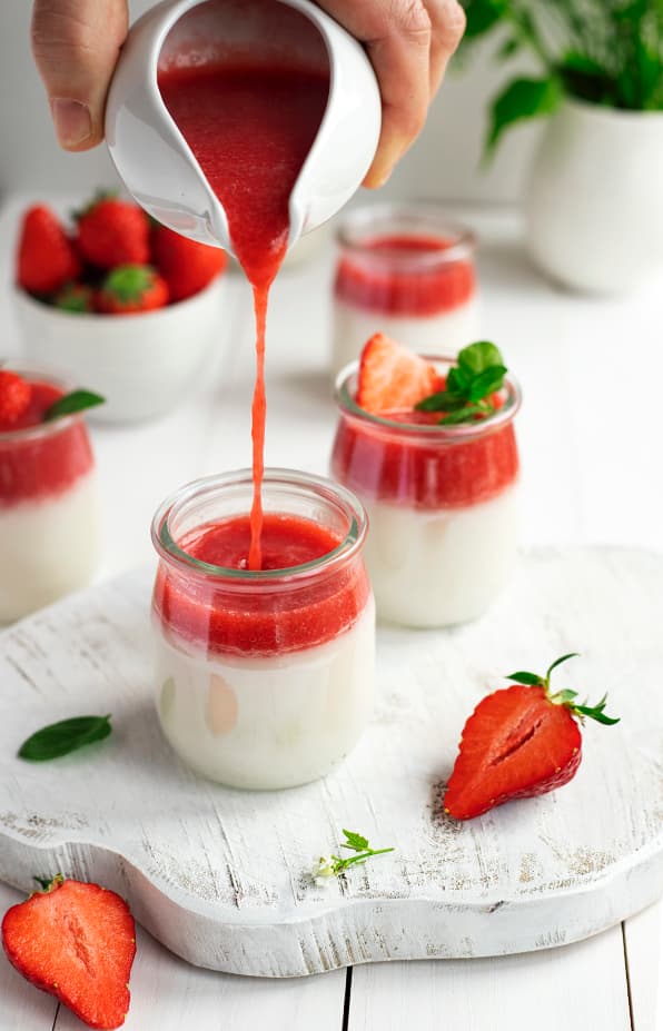 Panna cotta fraise