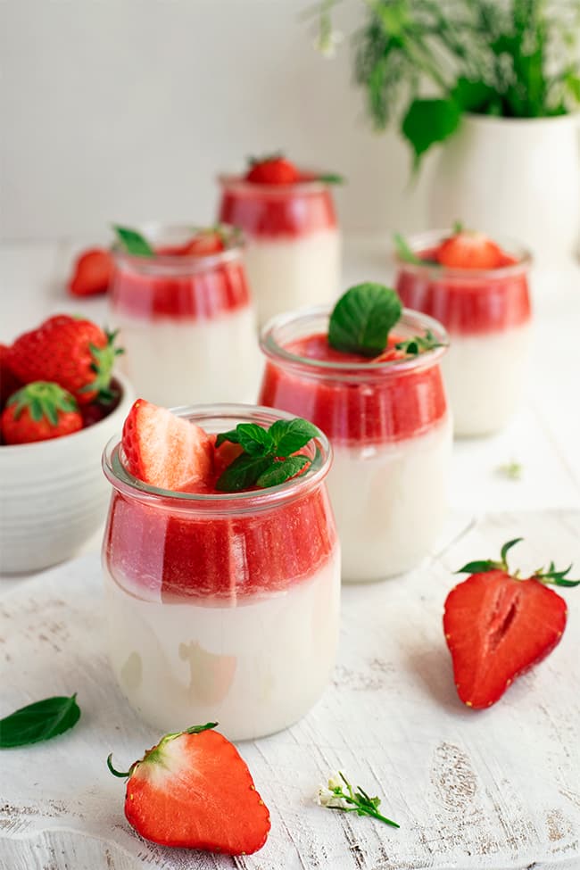 Panna cotta fraise