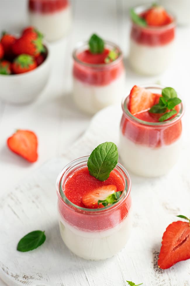 Panna cotta fraise