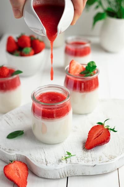 Panna cotta coco fraise