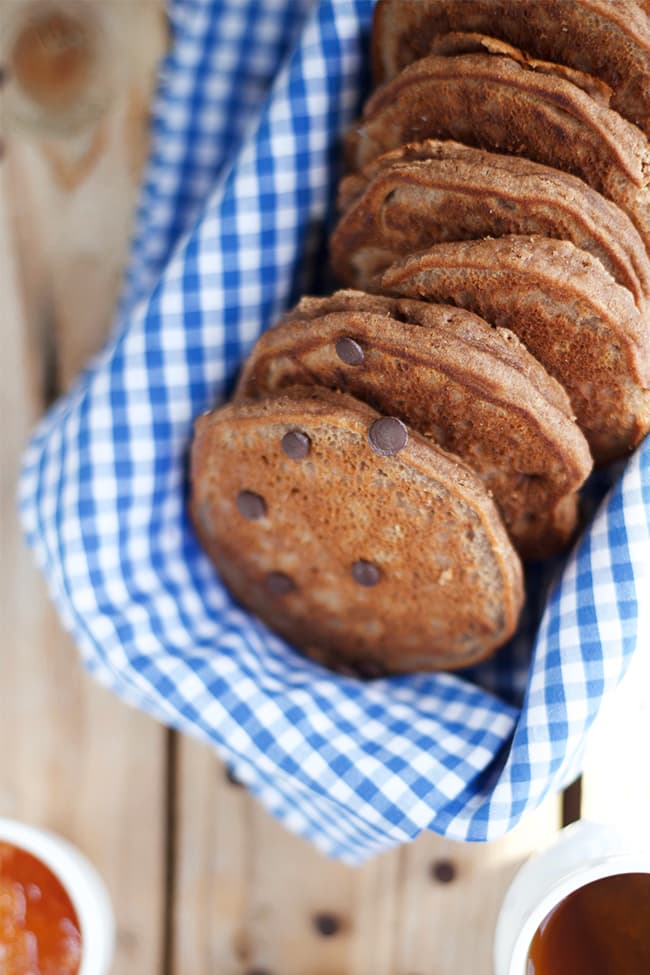 Pancakes sans gluten à la farine de teff