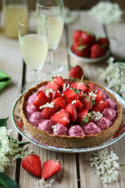 Tarte aux fraises végane sans gluten