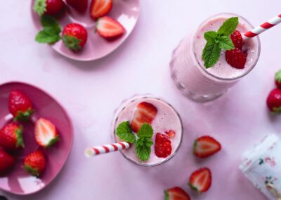 Milkshake à la fraise