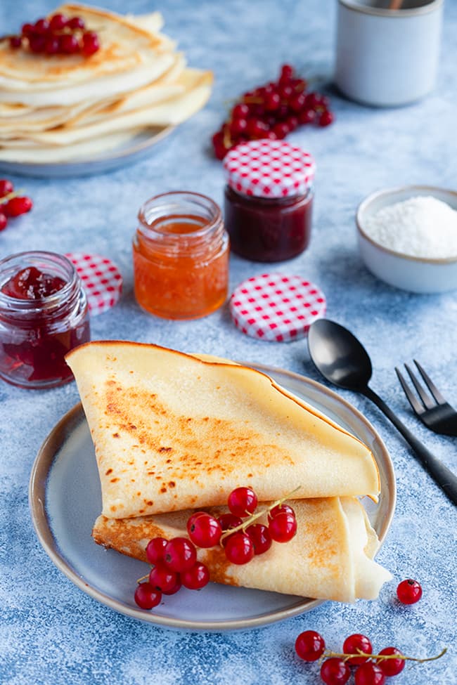 Crêpes sans gluten coco pépin de raisin