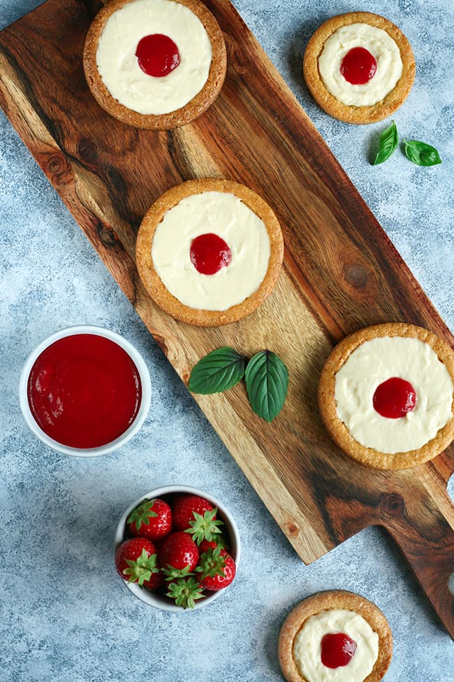 Tartelettes fraises basilic