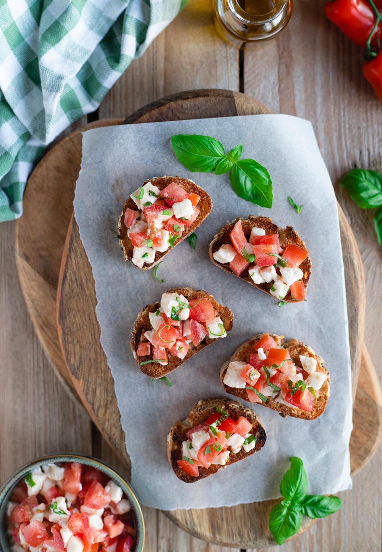 Bruschetta tomate mozzarella