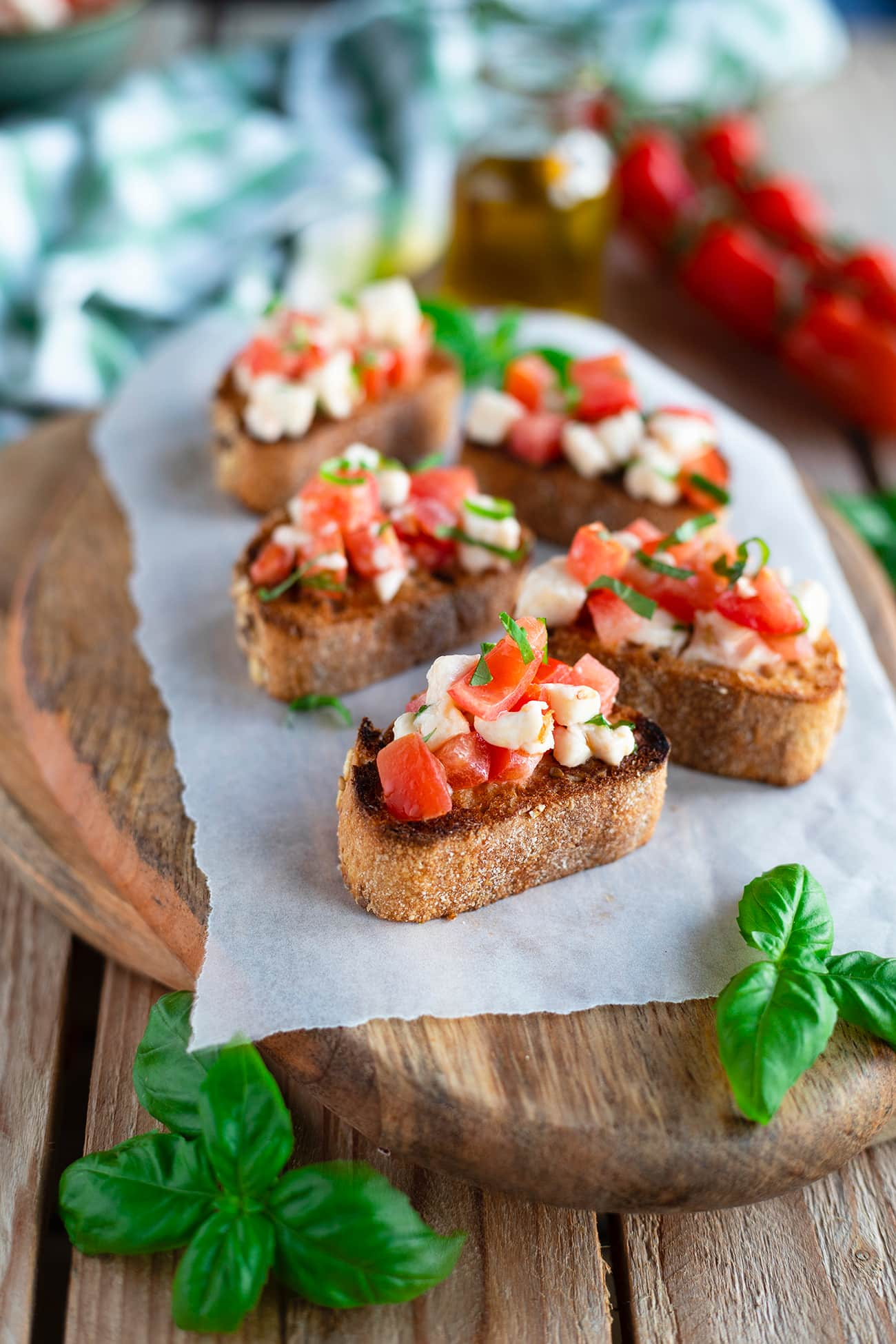 Bruschetta tomate mozzarella