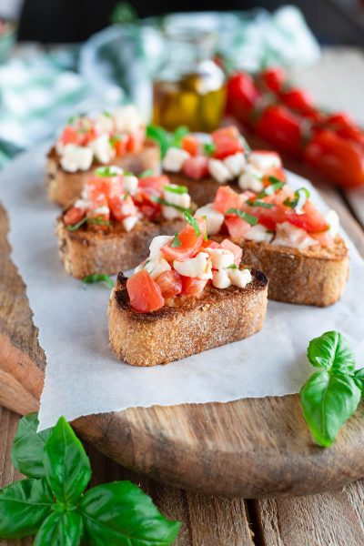 Bruschetta tomate mozzarella