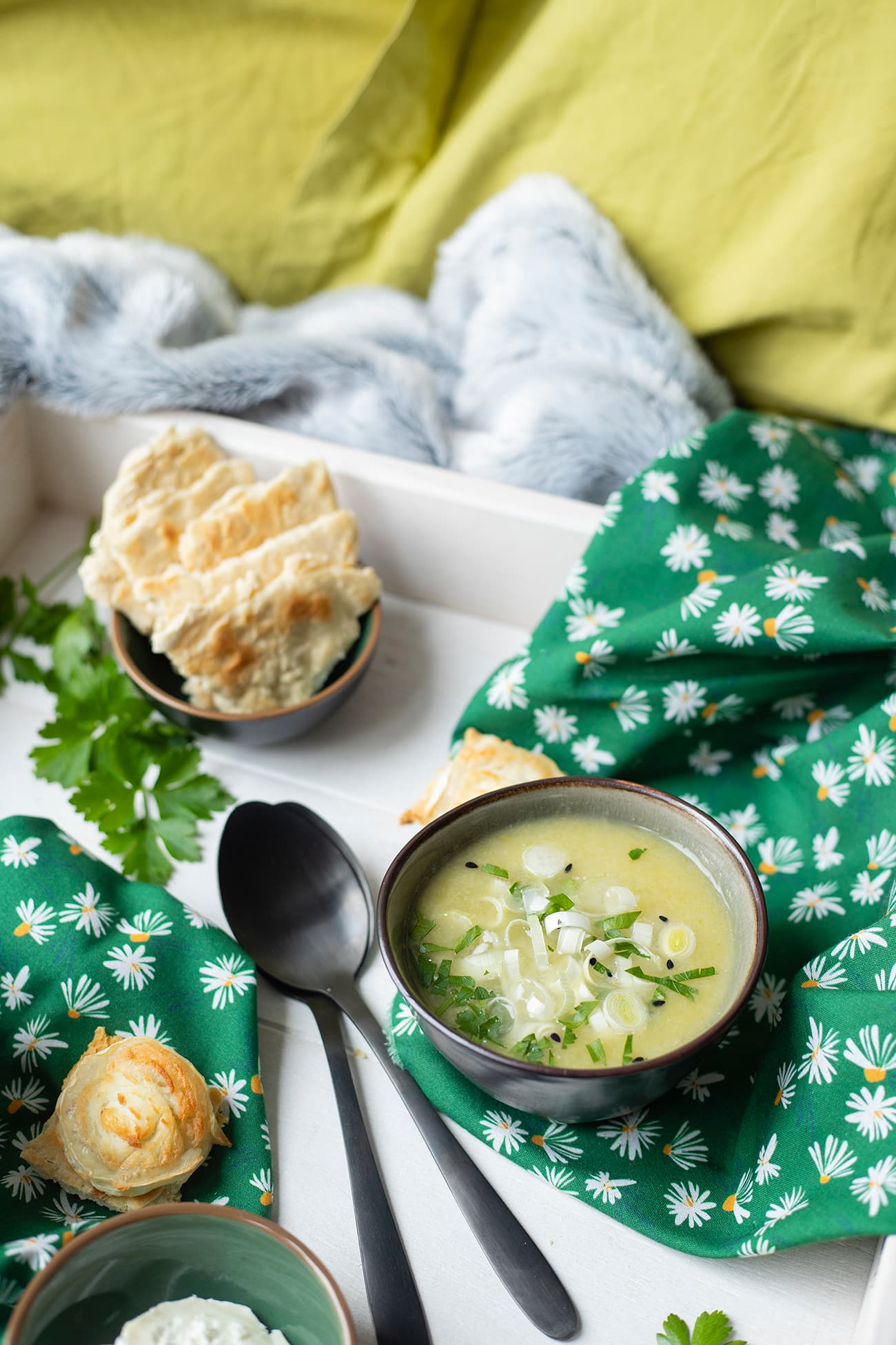 Soupe aux blancs de poireaux