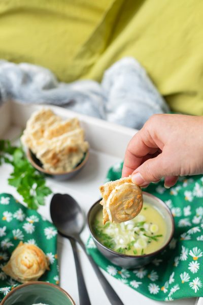 Soupe aux blancs de poireaux