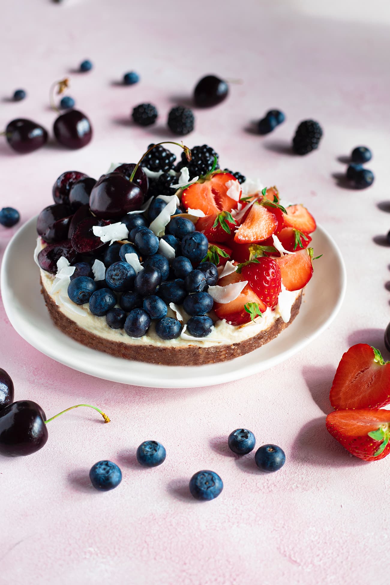 Tarte crue aux fruits