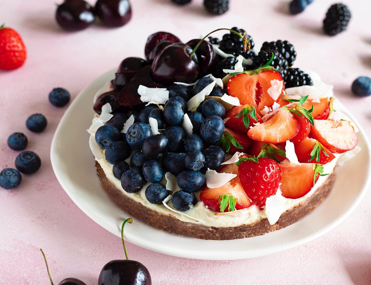 Tarte crue aux fruits