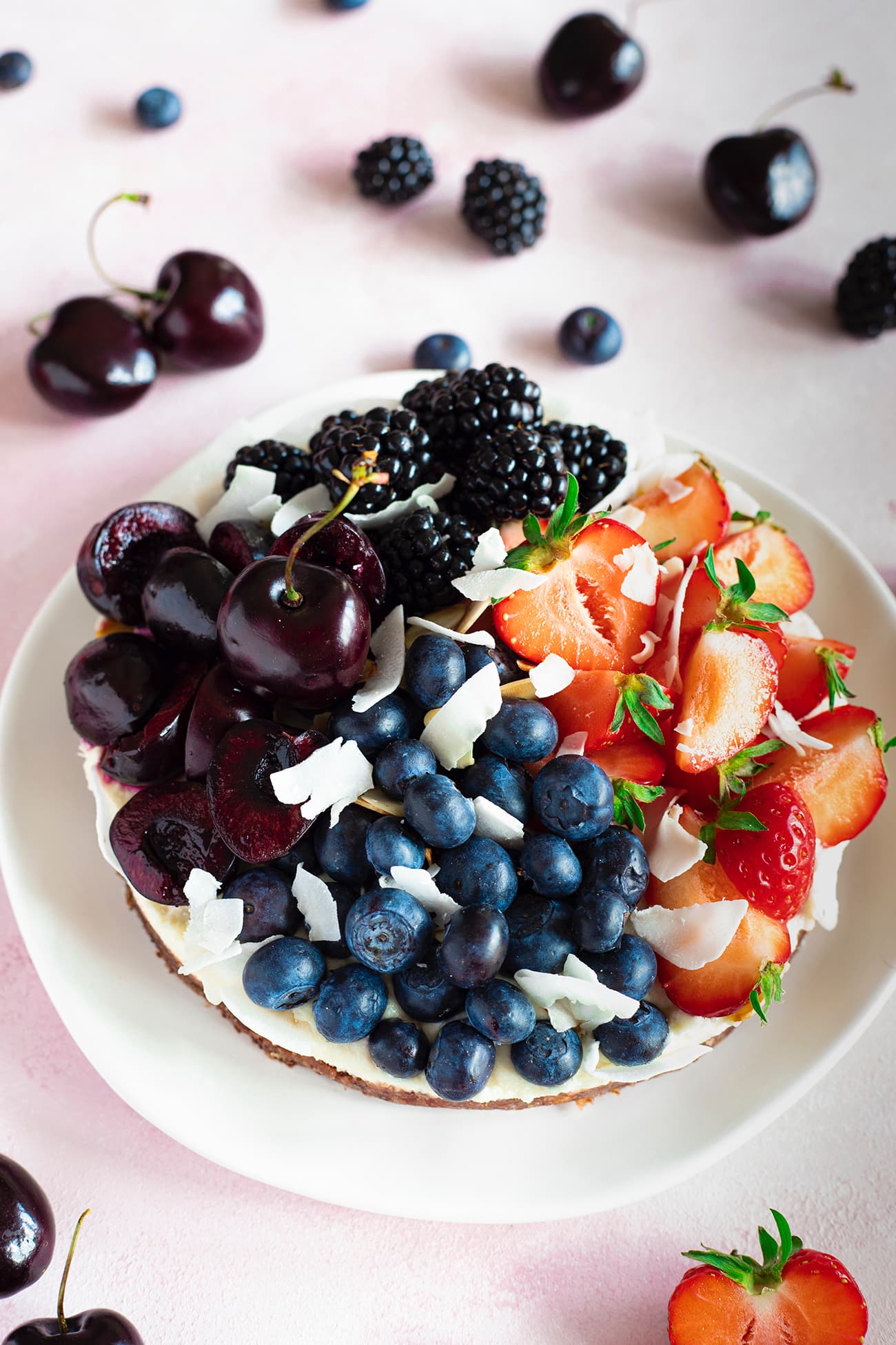 Tarte crue aux fruits