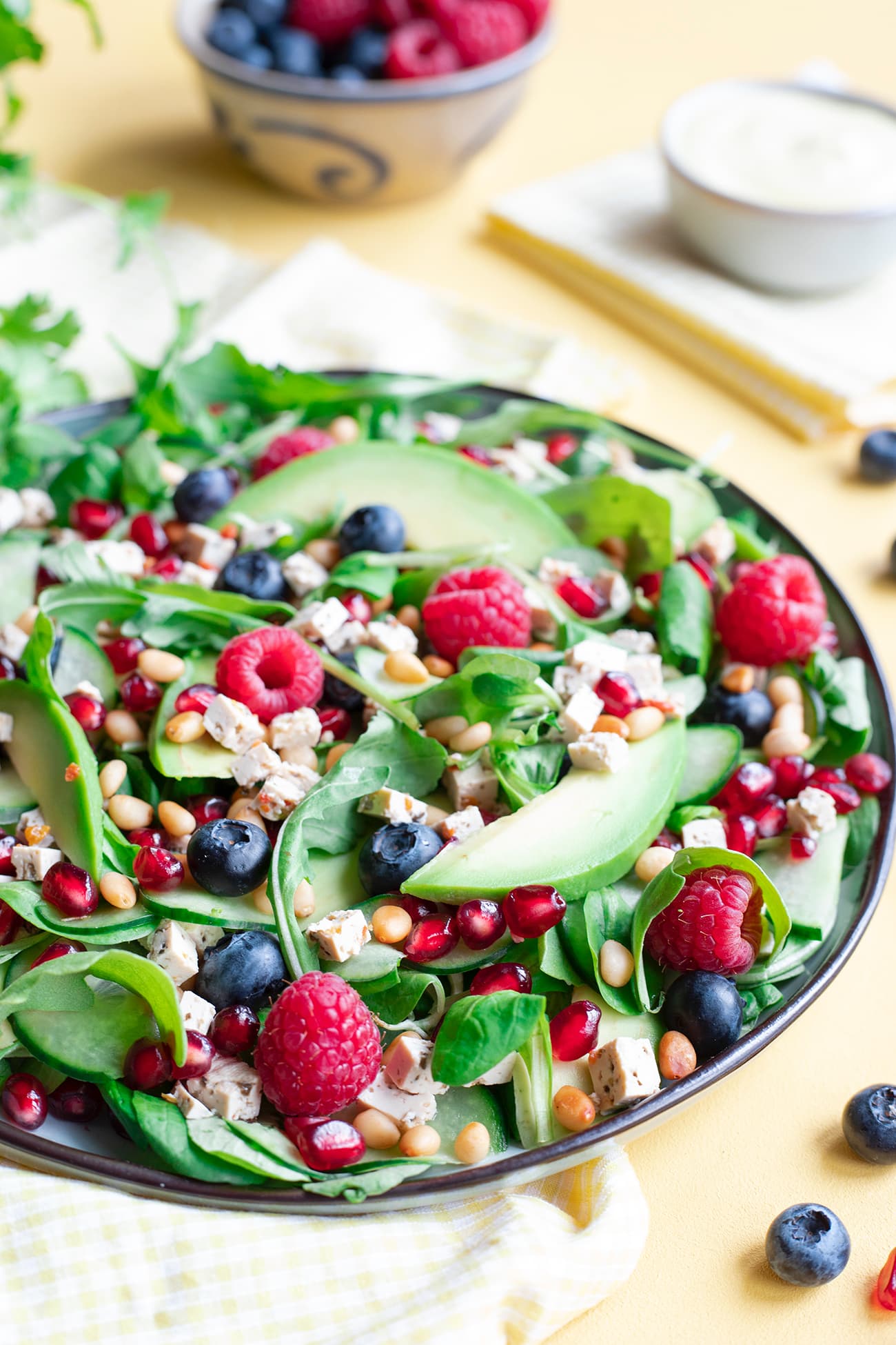 Salade vitaminée au tofu