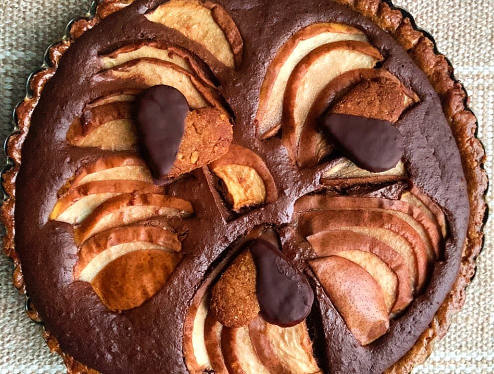 Tarte poire chocolat