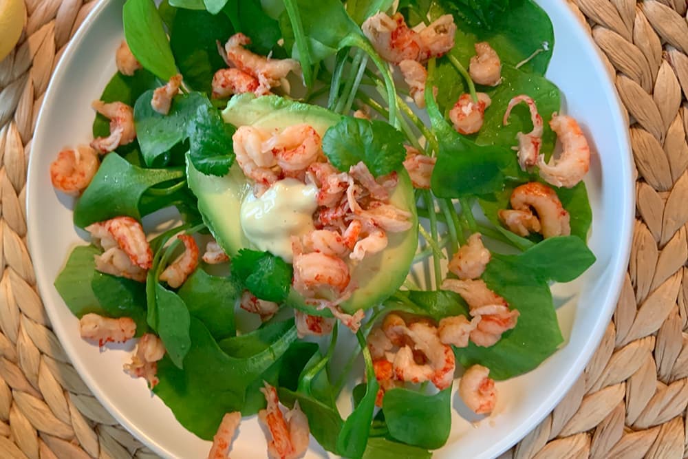 Avocat aux langoustines