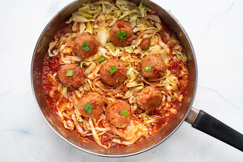 Tagliatelles de chou pointu au poulet