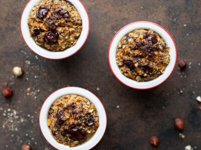 Porridge au four butternut chocolat