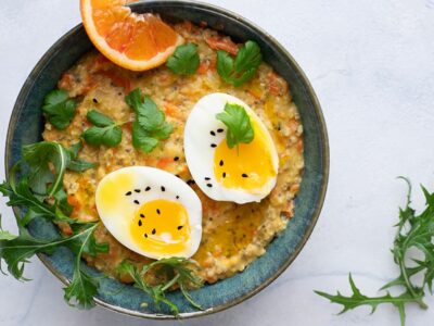 Porridge salé carottes orange