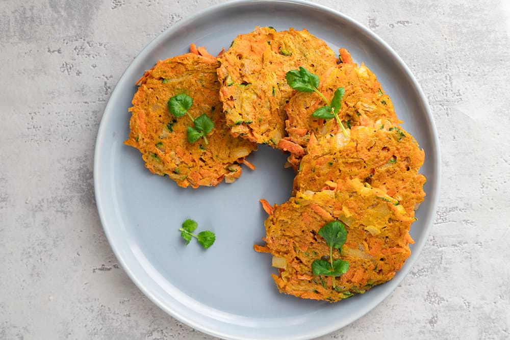 Galettes carotte courgette