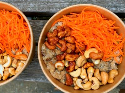 Quinoa bowl cajou carottes