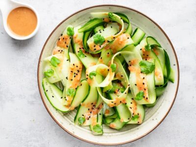 Tagliatelles de concombre à la japonaise