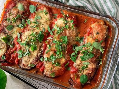 Aubergines parmigiana
