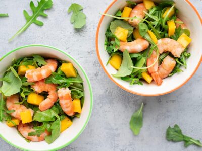 Salade de crevettes mangue avocat