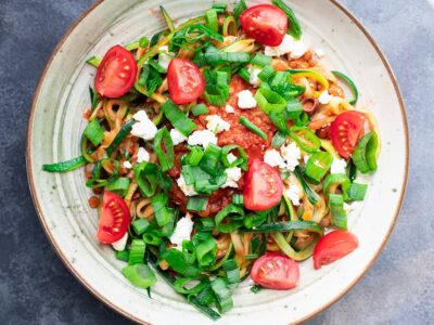 Spaghetti de légumes bolognaise en deux façons RG